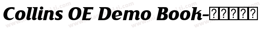 Collins OE Demo Book字体转换